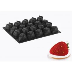Moule Silicone Fraise 7,1 X 5,4 Cm X H 4,6 Cm (x20) Pavoflex