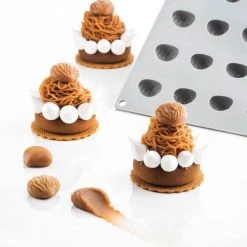 Moule Silicone Gourmand Châtaigne 3,1 X 2,7 X H 1,6 Cm (x24) Pavoni