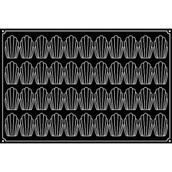 Alternative view of Moule Silicone Madeleine 7,8 X 4,5 Cm X H 1,8 Cm (x44) Pavoflex
