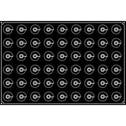 Moule Silicone Mini-Cône Ø 4 Cm X H 4,3 Cm (x54) Pavoflex -pavoni shop moule silicone mini cone o 4 cm x h 43 cm x54 pavoflex 1