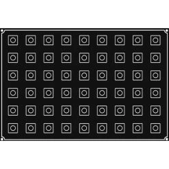 Alternative view of Moule Silicone Mini-Cube 3 Cm X H 3 Cm (x54) Pavoflex