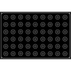 Alternative view of Moule Silicone Mini-Cylindre Ø 3,5 Cm X H 3,5 Cm (x54) Pavoflex