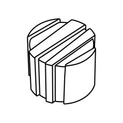 Moule Silicone Mini-Rond Rayé Ø 3,5 Cm X H 3 Cm (x54) Pavoflex -pavoni shop moule silicone mini rond raye o 35 cm x h 3 cm x54 pavoflex 2