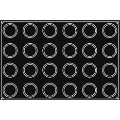 Alternative view of Moule Silicone Muffin Ø 7 Cm X H 4 Cm (x24) Pavoflex