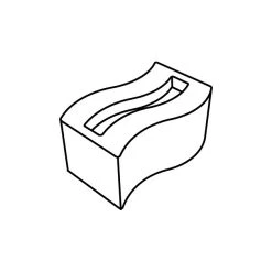 Moule Silicone Rectangle Vague 8 X 4,5 Cm X H 4 Cm (x25) Pavoflex -pavoni shop moule silicone rectangle vague 8 x 45 cm x h 4 cm x25 pavoflex 2