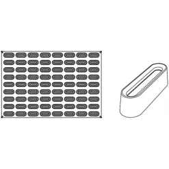 Moule Silicone Savarin Mignon Pavoflex 60 X 40 Cm (x72) Pavoni -pavoni shop moule silicone savarin mignon pavoflex 60 x 40 cm x72 pavoni 3