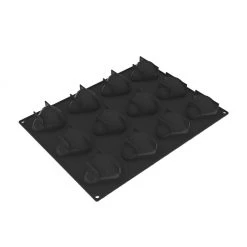 Alternative view of Moule Silicone Sfogliatella 7,7 X 7,15 Cm X H 3,5 Cm (x12) Pavoflex