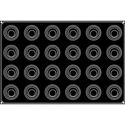 Alternative view of Moule Silicone Spirale Babel Ø 6,8 Cm X H 5 Cm (x24) Pavoflex