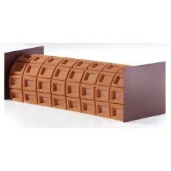 Alternative view of Tapis Décor Bûche Chocolat Silicone Pavoni